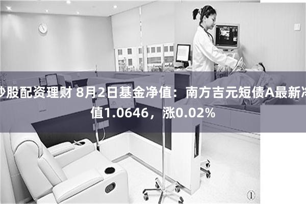 炒股配资理财 8月2日基金净值：南方吉元短债A最新净值1.0646，涨0.02%